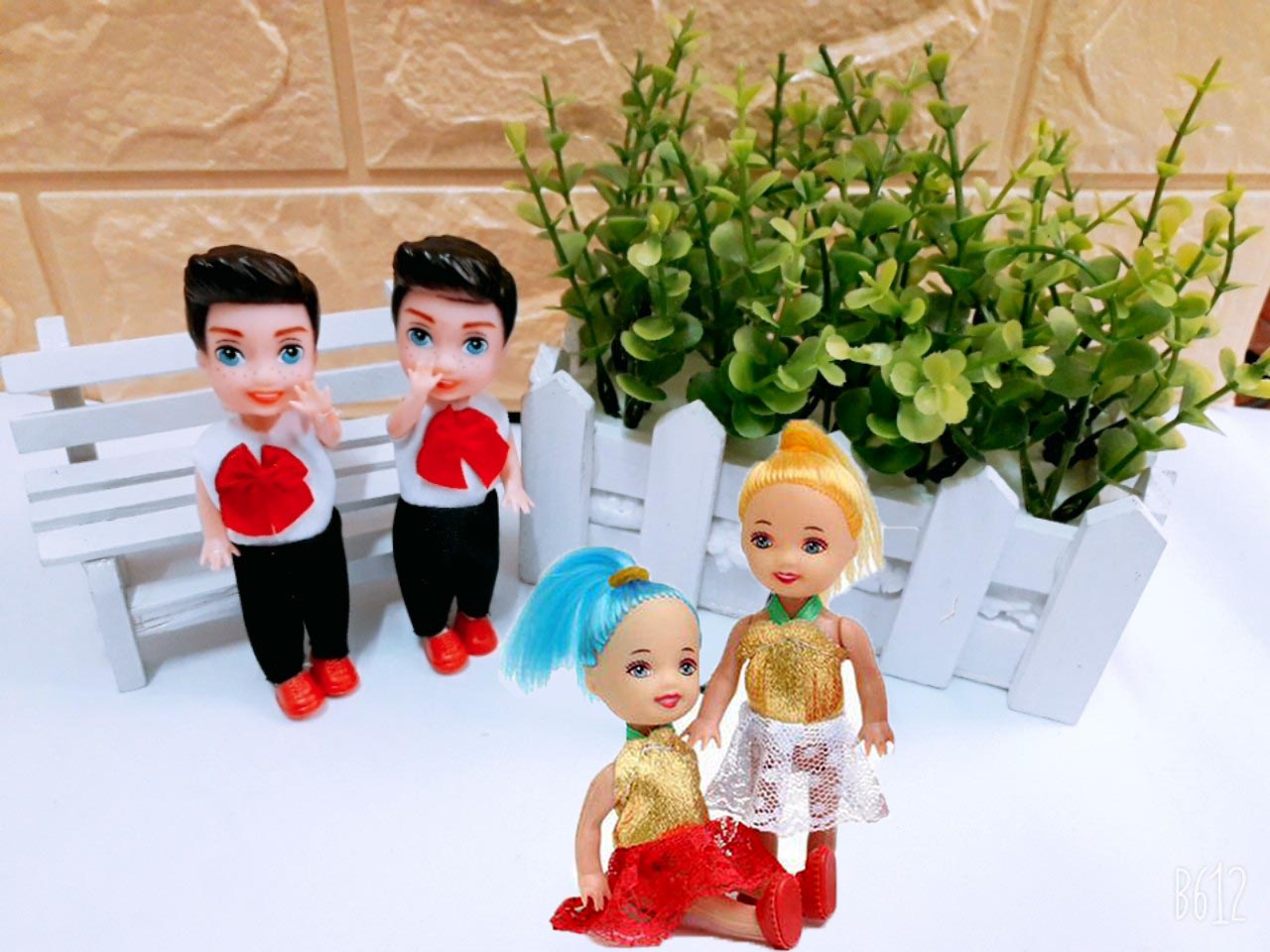 Combo 02 Búp Bê Chibi 11cm Bé Trai +Bé Gái Cute