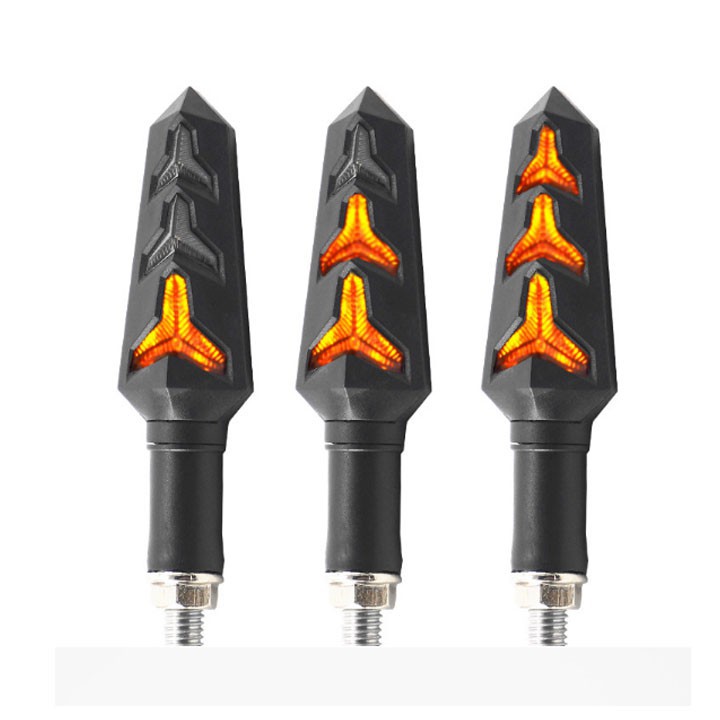 Đèn xi nhan LED kiểu Ferrari F1 chạy hiệu ứng cho Exciter 150, Đèn led xi nhan hình mũi tên