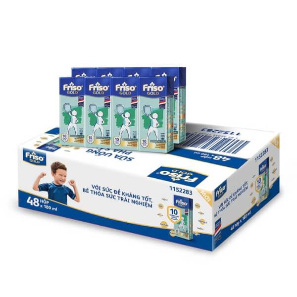 Thùng 48 Hộp Sữa Bột Pha Sẵn Friso Gold RTD Vani 180ml cho bé trên 2 tuổi (48x180ml) - HSD luôn mới