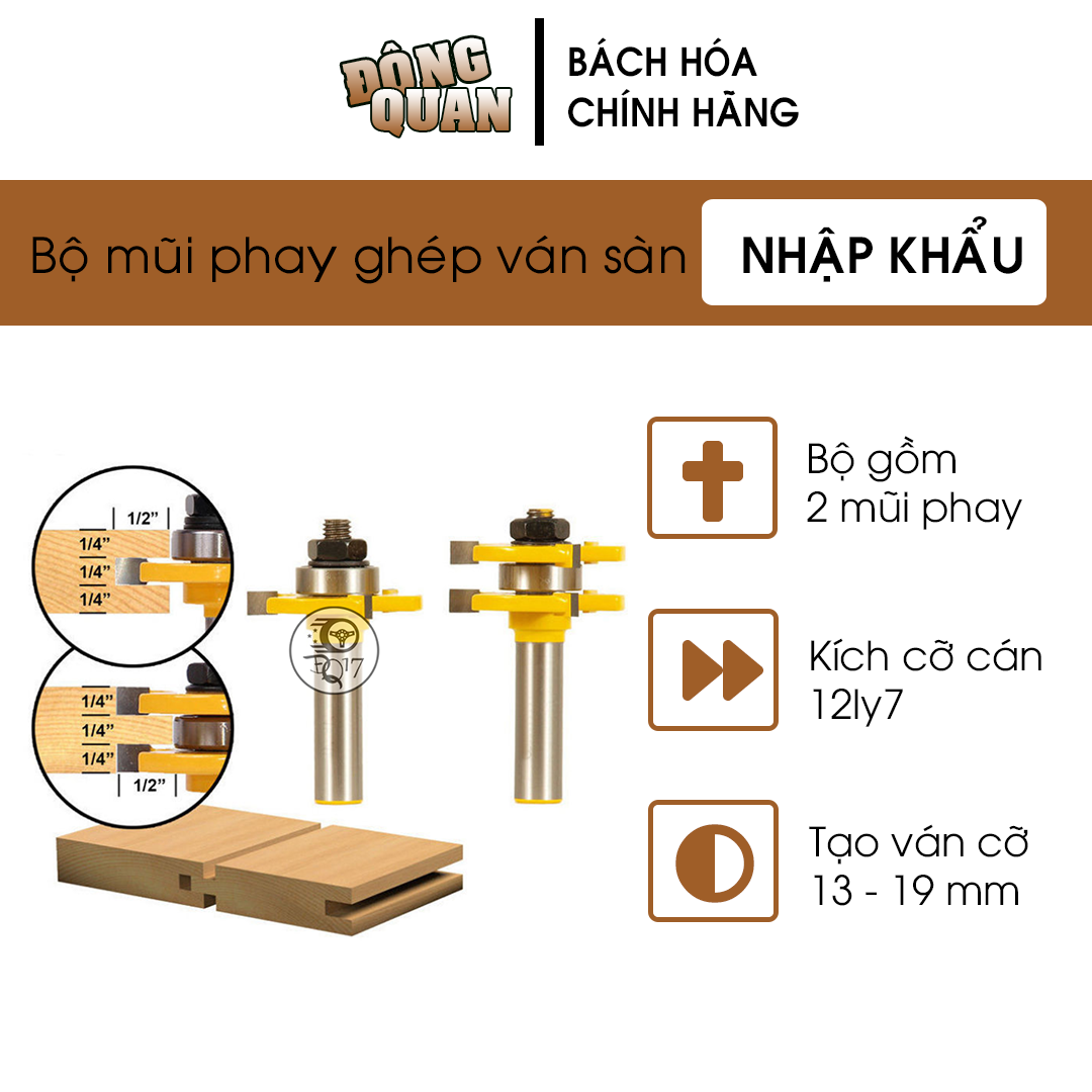 100% như hình - mũi soi ghép ván gỗ dày 13-19mm