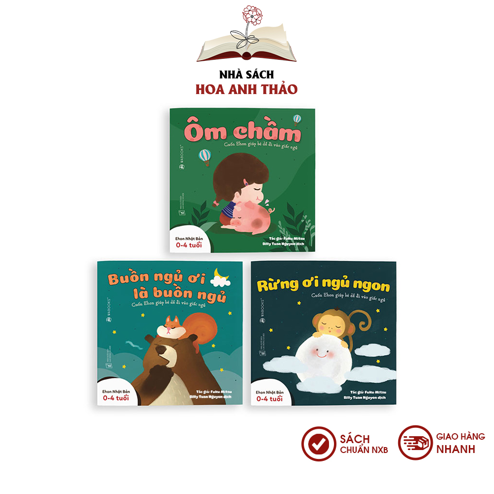 Sách - Ehon Nhật Bản Buồn ngủ ơi là buồn ngủ cho trẻ từ 0-4 tuổi (Combo 3 cuốn)