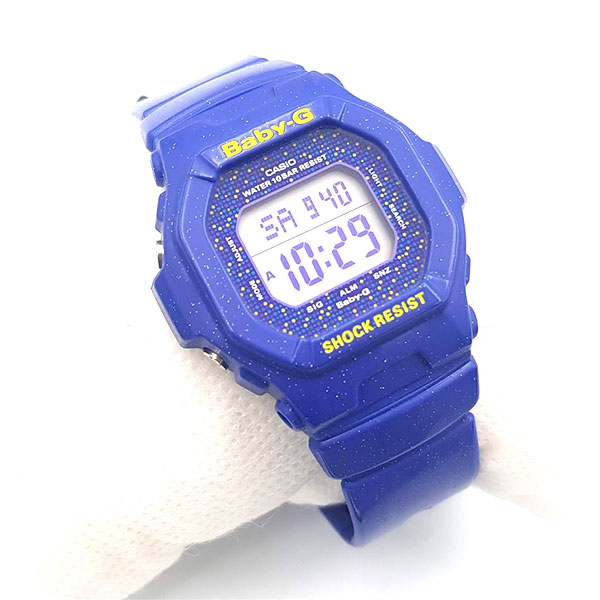 Đồng hồ điện tử nữ dây nhựa casio baby-g bg-5600gl-2dr