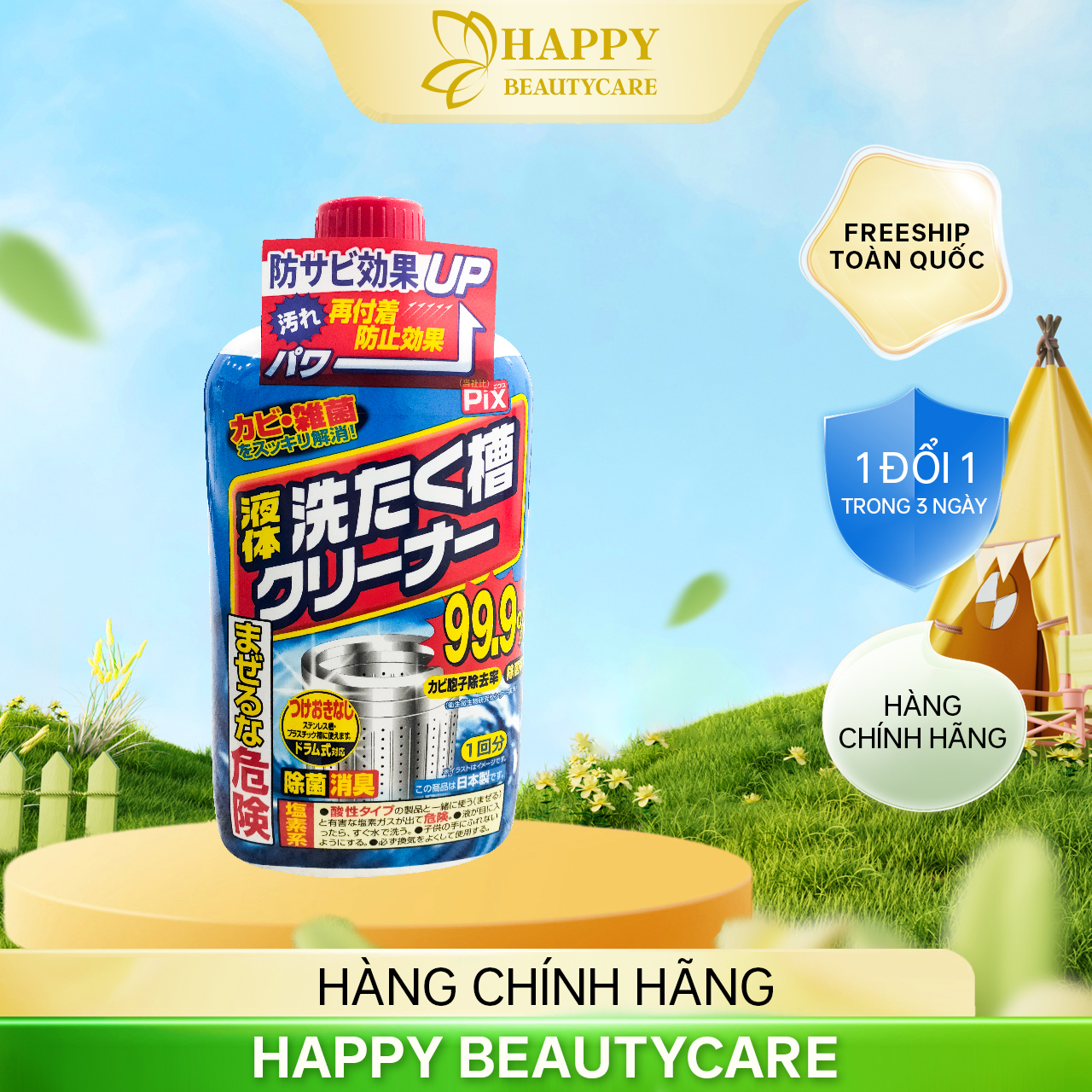 Dung Dịch Tẩy Rửa, Vệ Sinh Lồng Máy Giặt Washing Tub Cleaner 99.99% ( 550g )