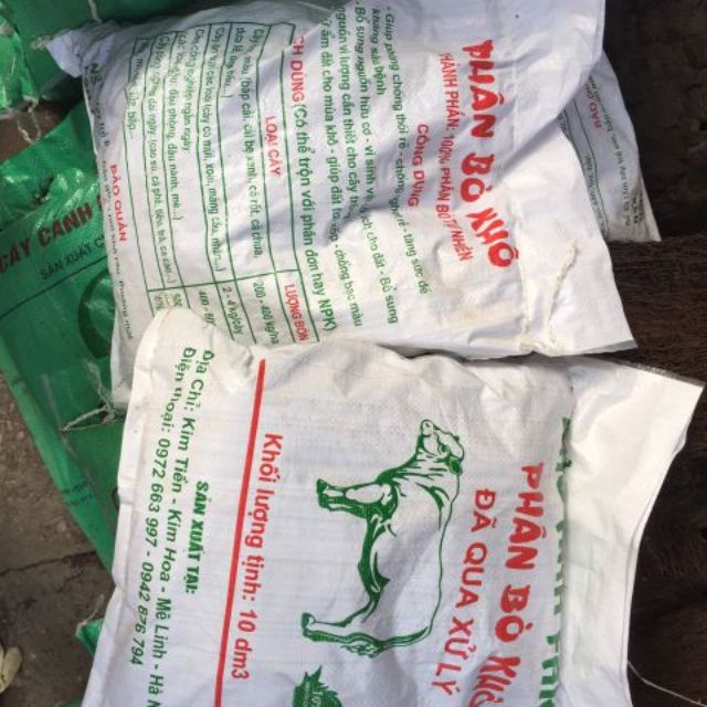Phân bò khô bao 5kg tốt cho mọi cây trồng
