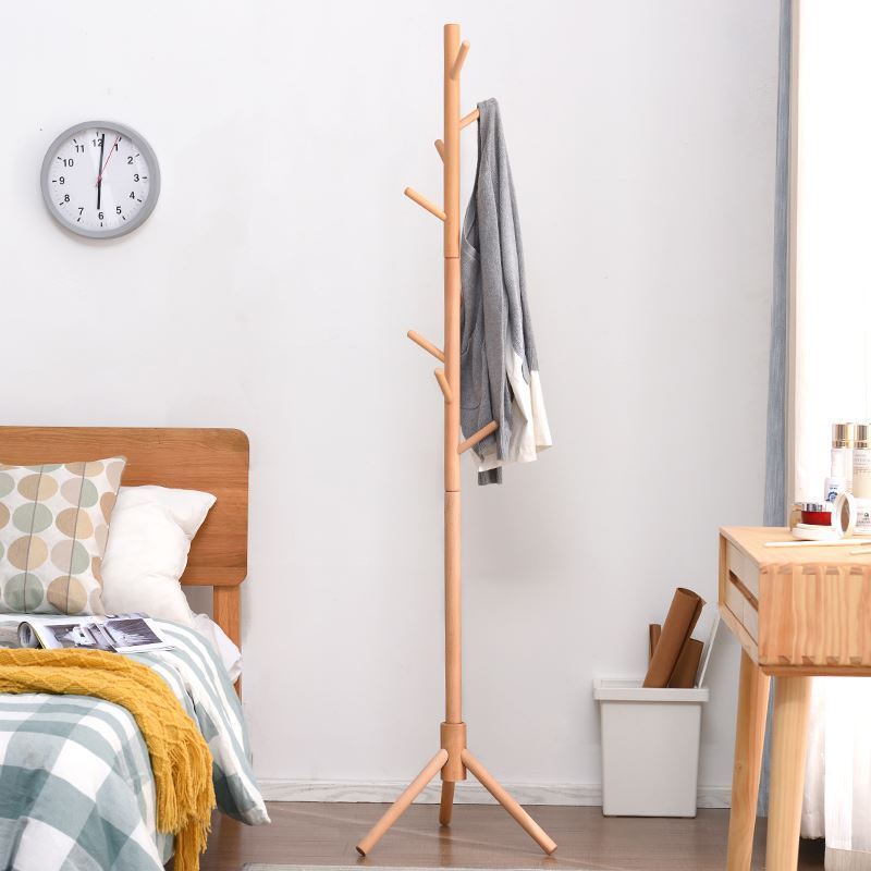 Cây Treo Quần Áo Đứng Bằng Gỗ Standing Hanger Kệ Sào Treo Đồ Đứng Nội Thất Kiểu Hàn Lắp Ráp SUN STRORE