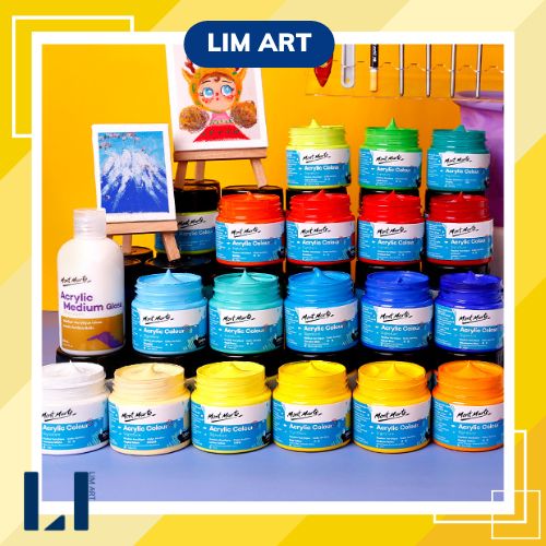 Màu Acrylic 100ml Mont Marte vẽ tranh số hóa, canvas