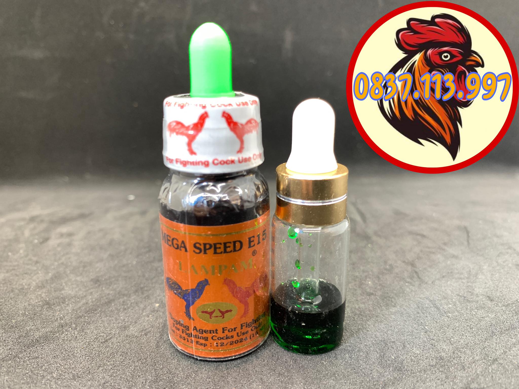 Mega speed e15 - nhỏ đá xanh thái, tăng bo cho gà đá 1cc