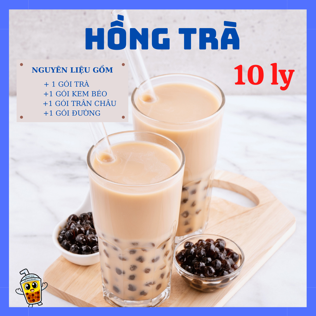 sét trà sữa/hồng trà sữa/nguyên liệu làm trà sữa