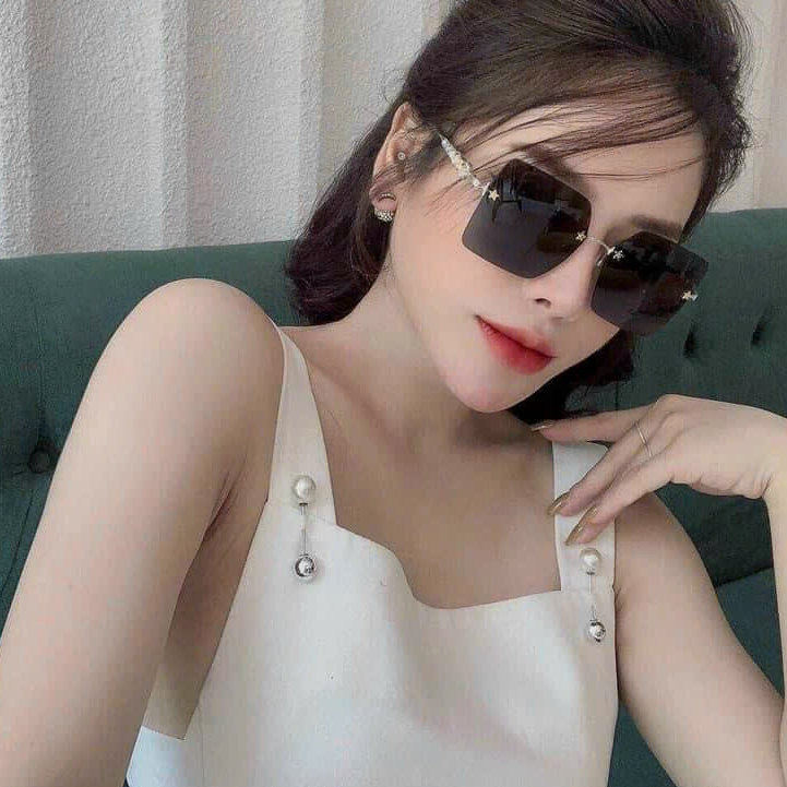 Kính mát nữ ốc tràn viền đính đá cao cấp
