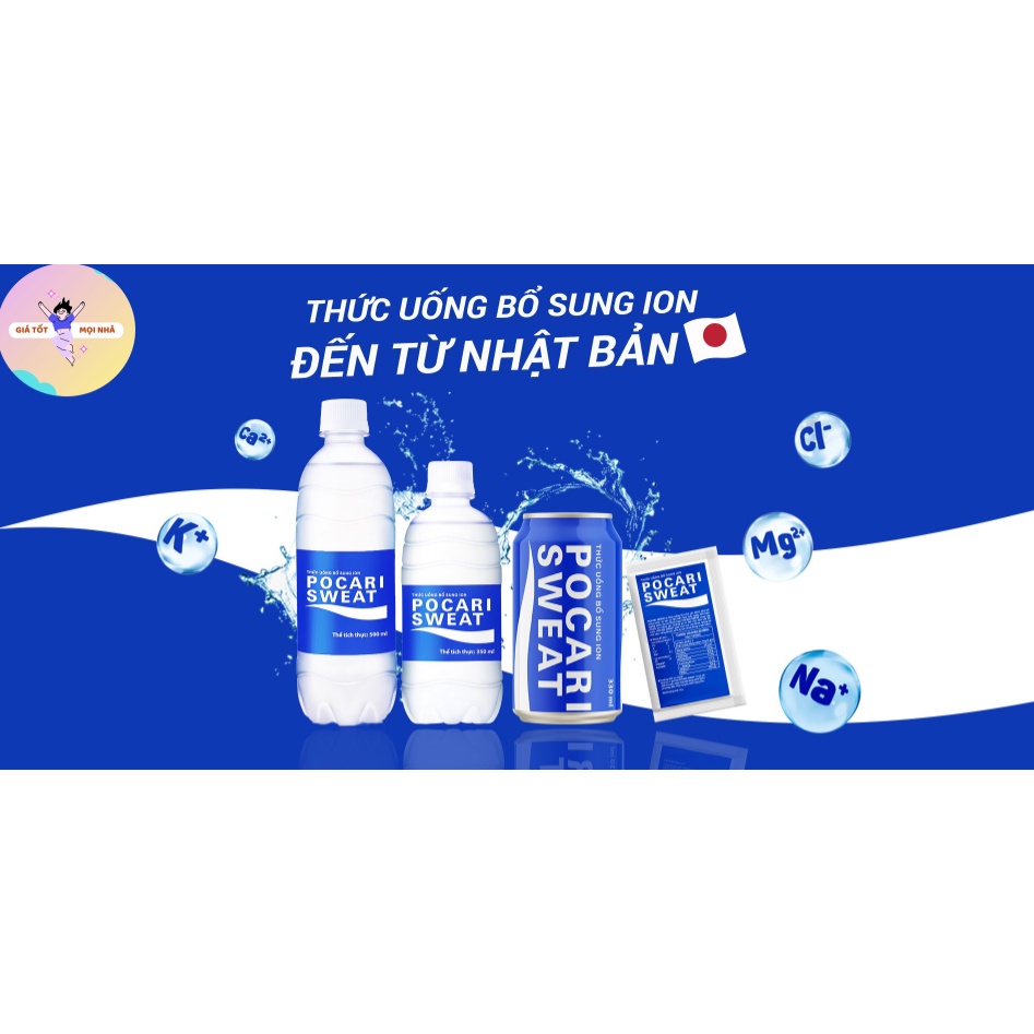 Thùng 24 chai Nước khoáng Ion Pocari Sweat 500ml