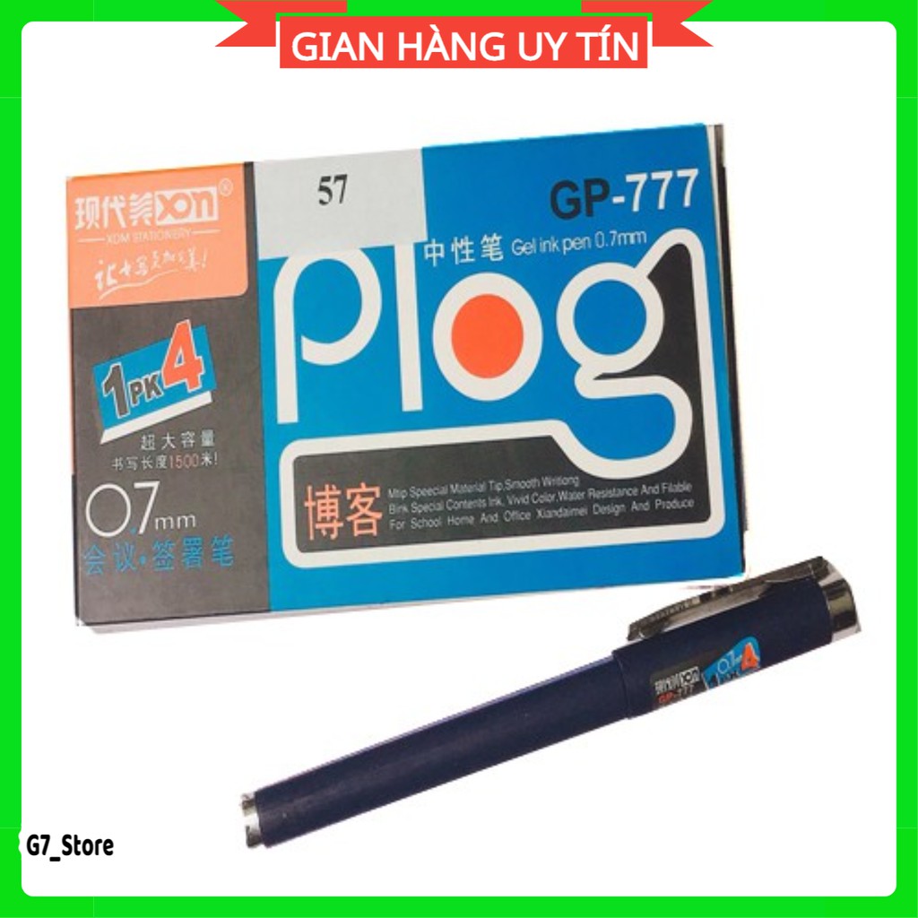 Hộp 12 bút gel gp 777 chính hãng,bút bi nước gp777