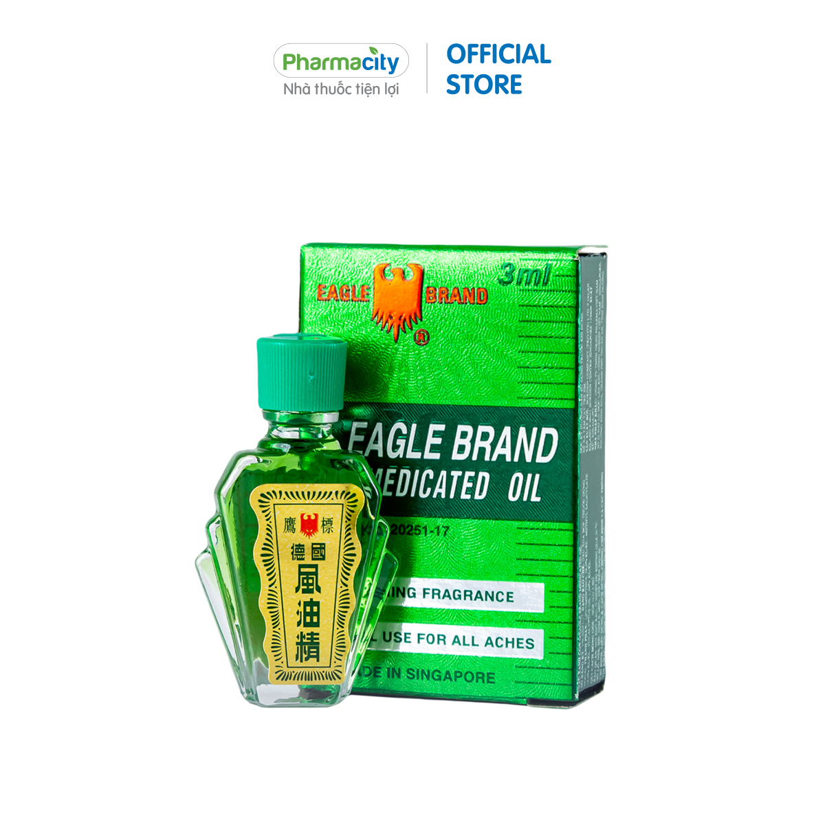 Dầu gió xanh Con Ó Eagle Brand Medicated Oil