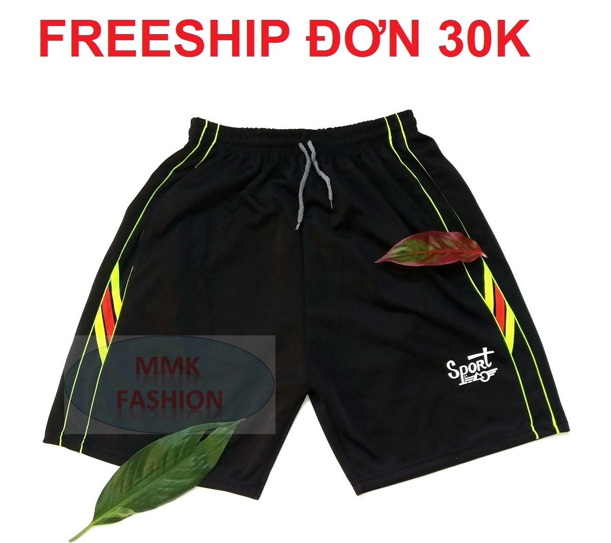 QUẦN ĐÙI NAM, QUẦN SHORT NAM, KIỂU THỂ THAO, VẢI THUN 2 DA, DÀY, CO GIÃN NHẸ, PHỐI 2 SỌC CÓ 2 TÚI HÔNG MQ3- HÀNG VN (ẢNH THẬT)