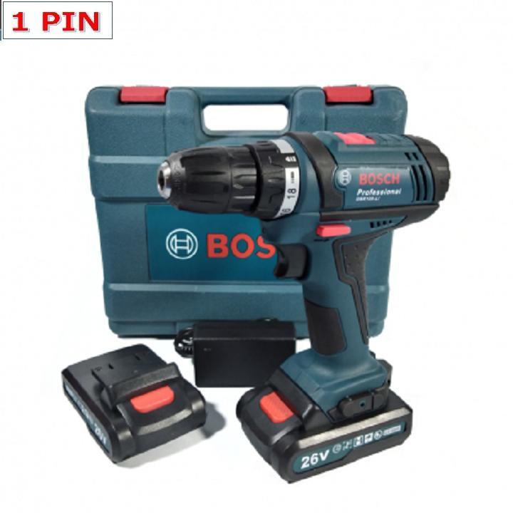 Máy khoan pin, Máy khoan cầm tay, Máy bắt vít, May khoan pin 26V - 1 PIN