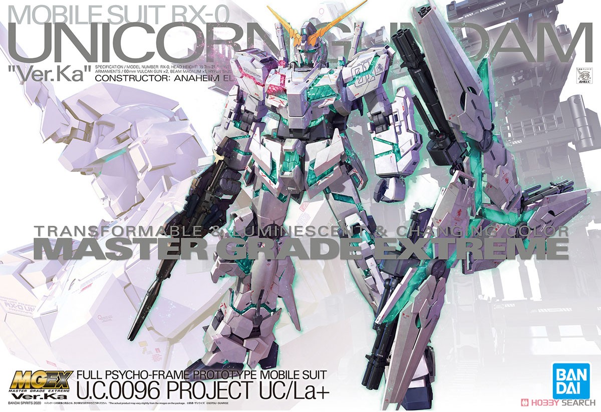 Mô hình gundam bandai mgex 1/100 unicorn gundam ver.ka
