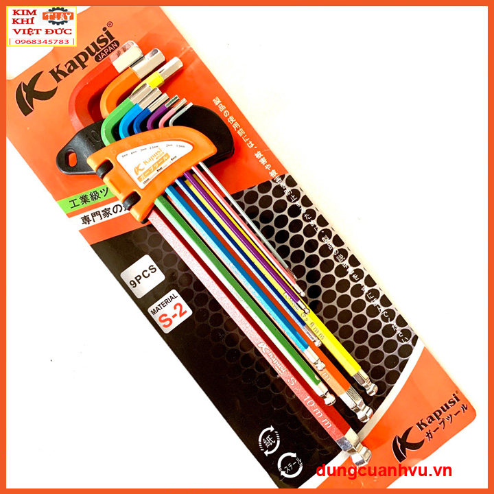 Bộ lục giác kapusi chi tiết 7 màu cao cấp