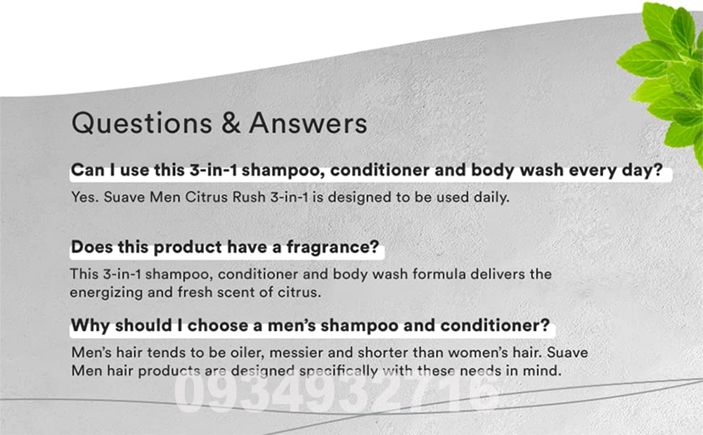 Charcoal 3-in-1 Shampoo, Conditioner, and Body Wash
