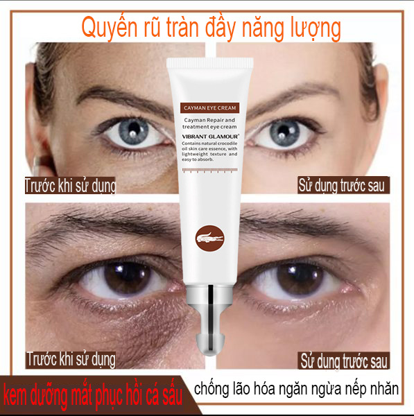 VIBRANT GLAMOUR kem ngăn ngừa nếp nhăn vùng mắt, xóa quầng thâm bọng mắt, chống lão hoá, dưỡng ẩm da mặt 20g, kem mắt collagen xóa thâm quầng mắt, chống lão hóa và ngăn ngừa nếp nhăn