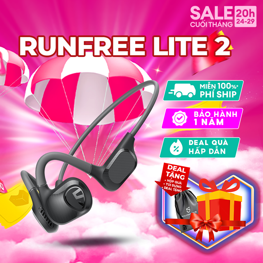 Tai nghe True Wireless Bluetooth Soundpeats Runfree Lite 2 chống ồn ANC