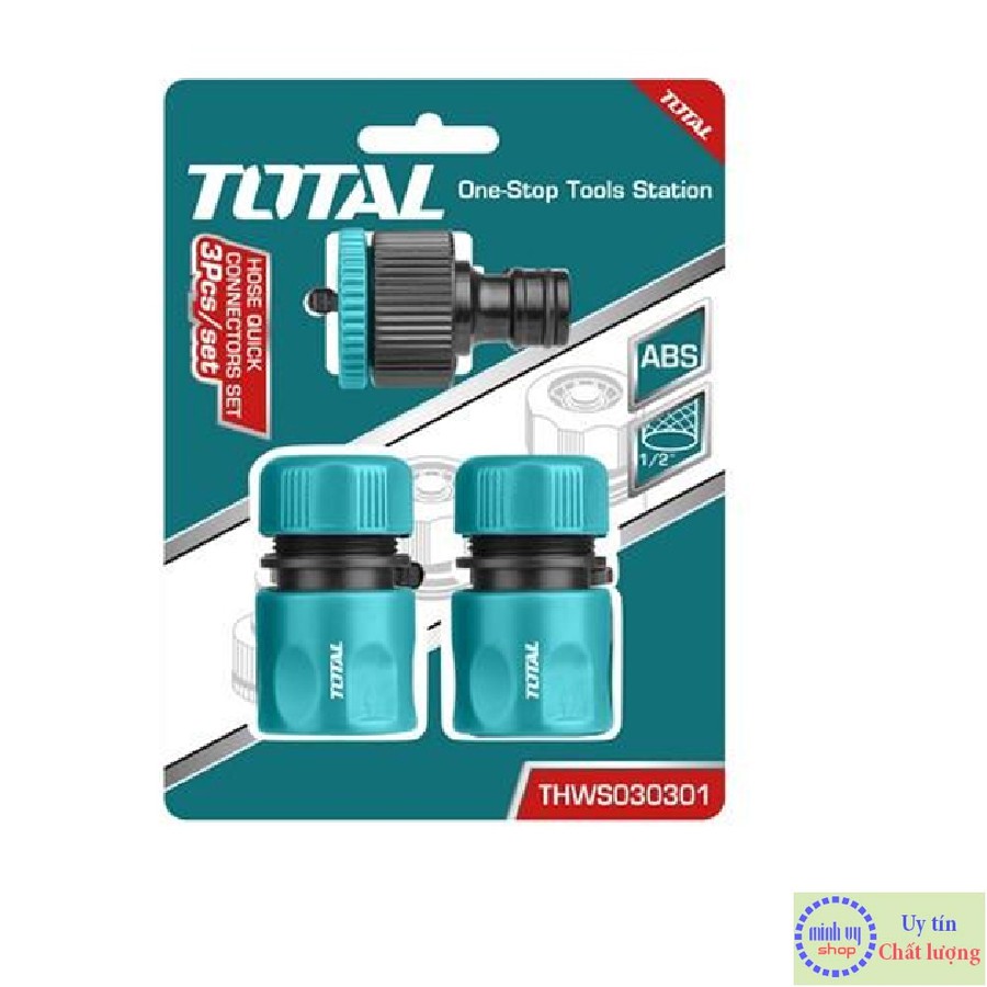 Bộ ba đầu nối nhanh máy xịt rửa TOTAL THWS030301