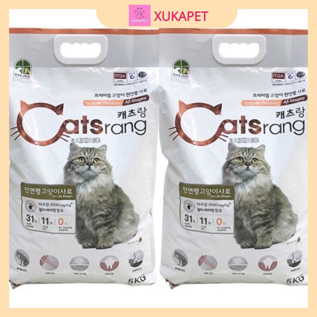 Thức ăn Catsrang Hàn Quốc cho mèo mọi lứa tuổi nhiều dinh dưỡng 5kg