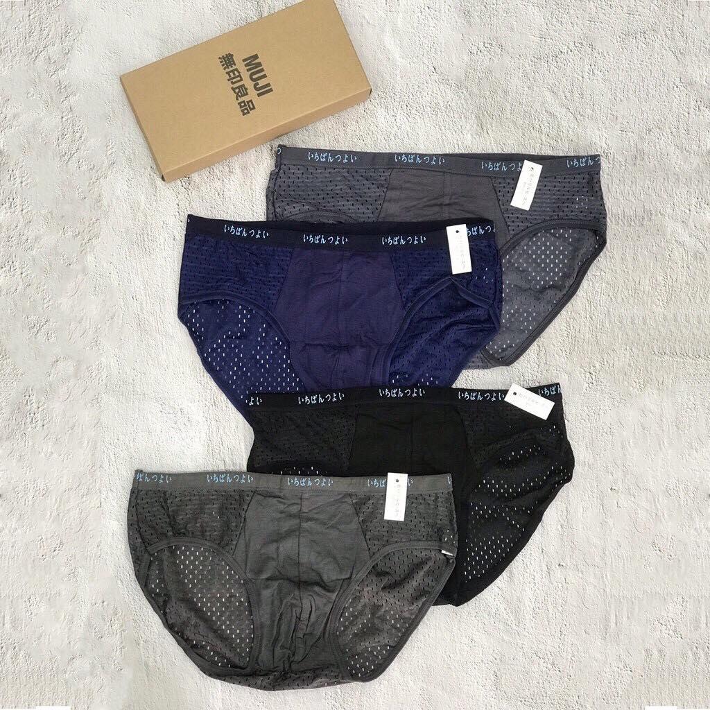 Hộp 4 quần lót nam tam giác thông hơi cao cấp( Hàng đẹp)