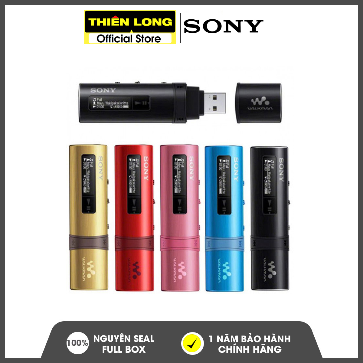 Máy nghe nhạc Sony Walkman NWZ-B183F [ Chính hãng ] - Bảo hành Sony 12 tháng | Nghe đài FM (nhớ 30 kênh), ghi âm đài FM, bộ nhớ trong 4GB