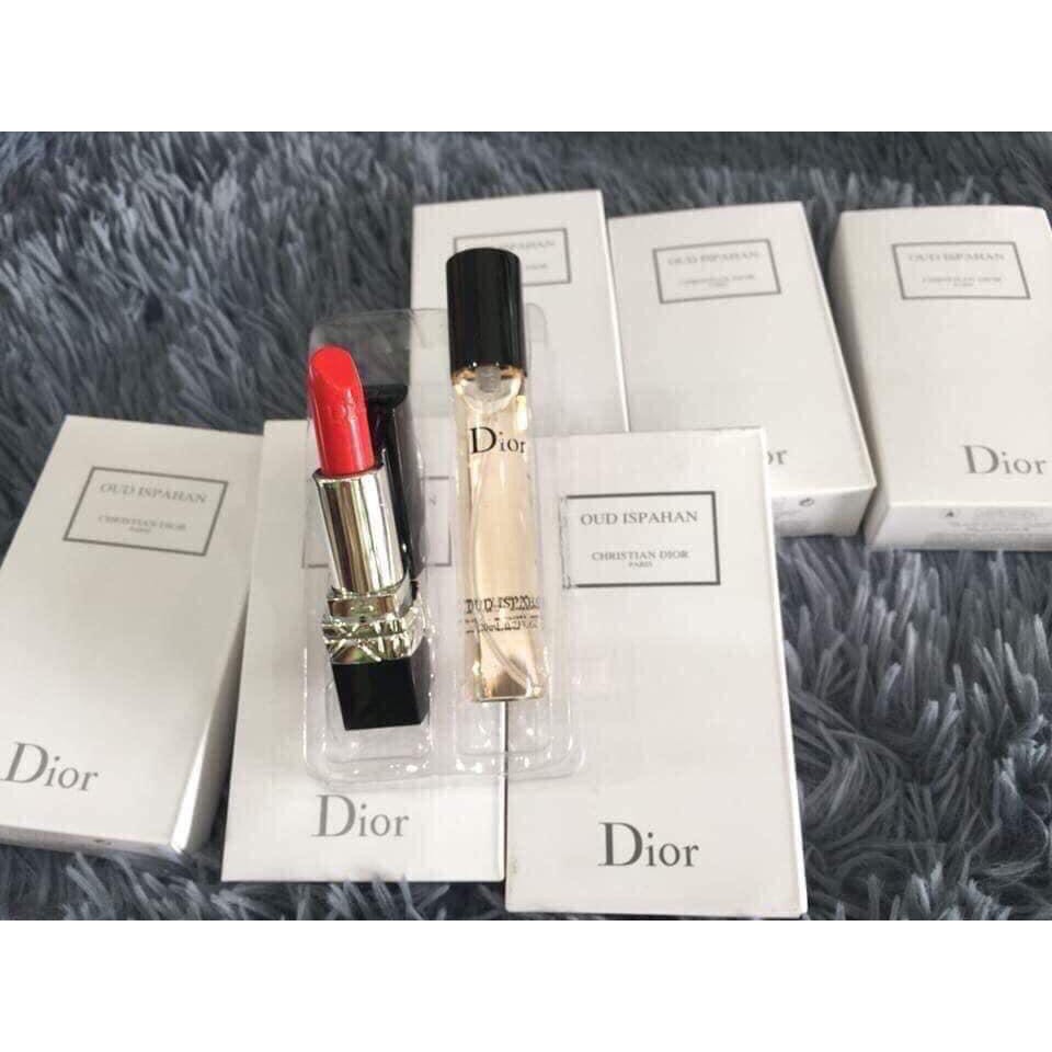 Son dior tone đỏ + nước hoa siêu thơm