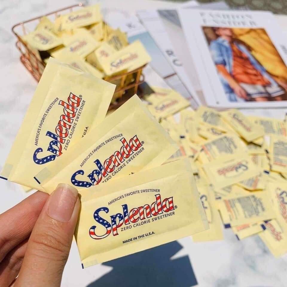 50 GÓI Đường ăn kiêng Splenda của Mỹ ăn kiêng Keto/Das/Lowcarb, người tiểu đường 50k/50 gói (1 gram)