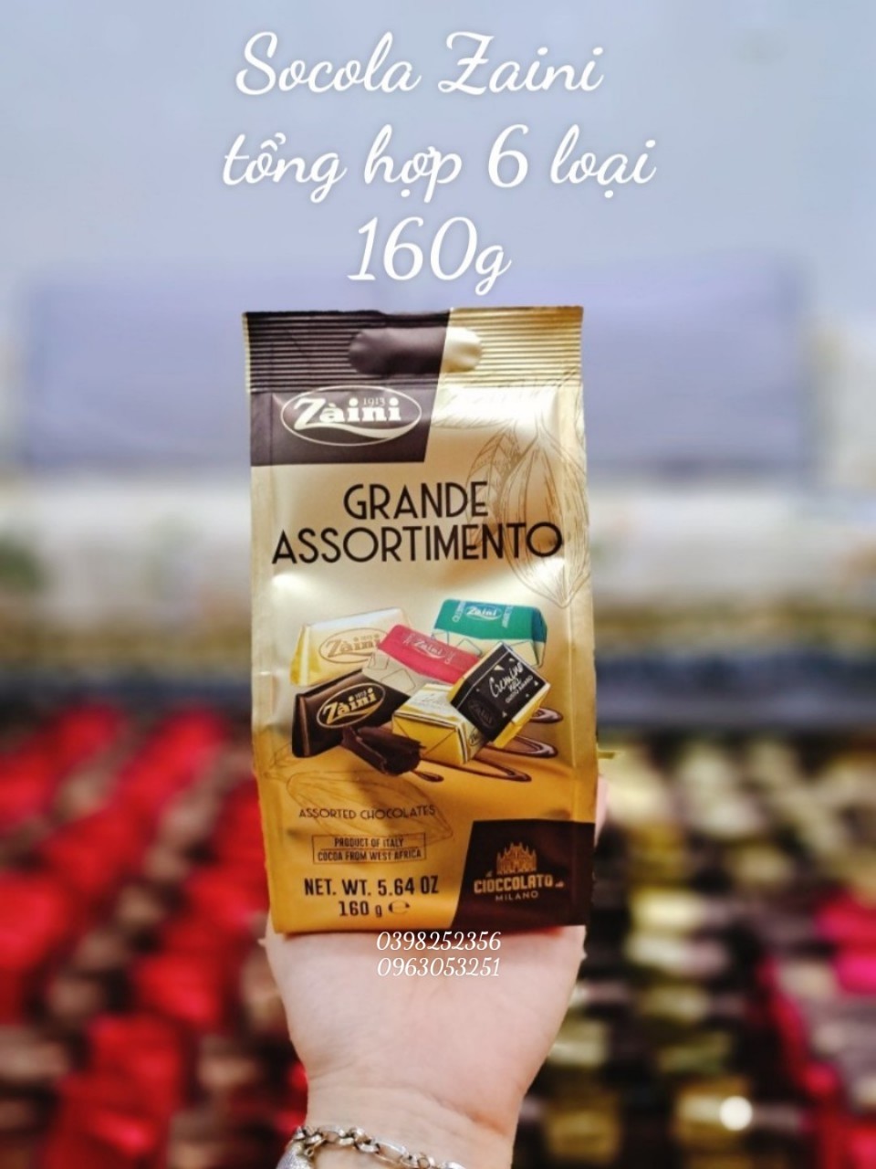 Socola Zaini tổng hợp 6 loại Grande Assortimento 160g Ly Mai 91