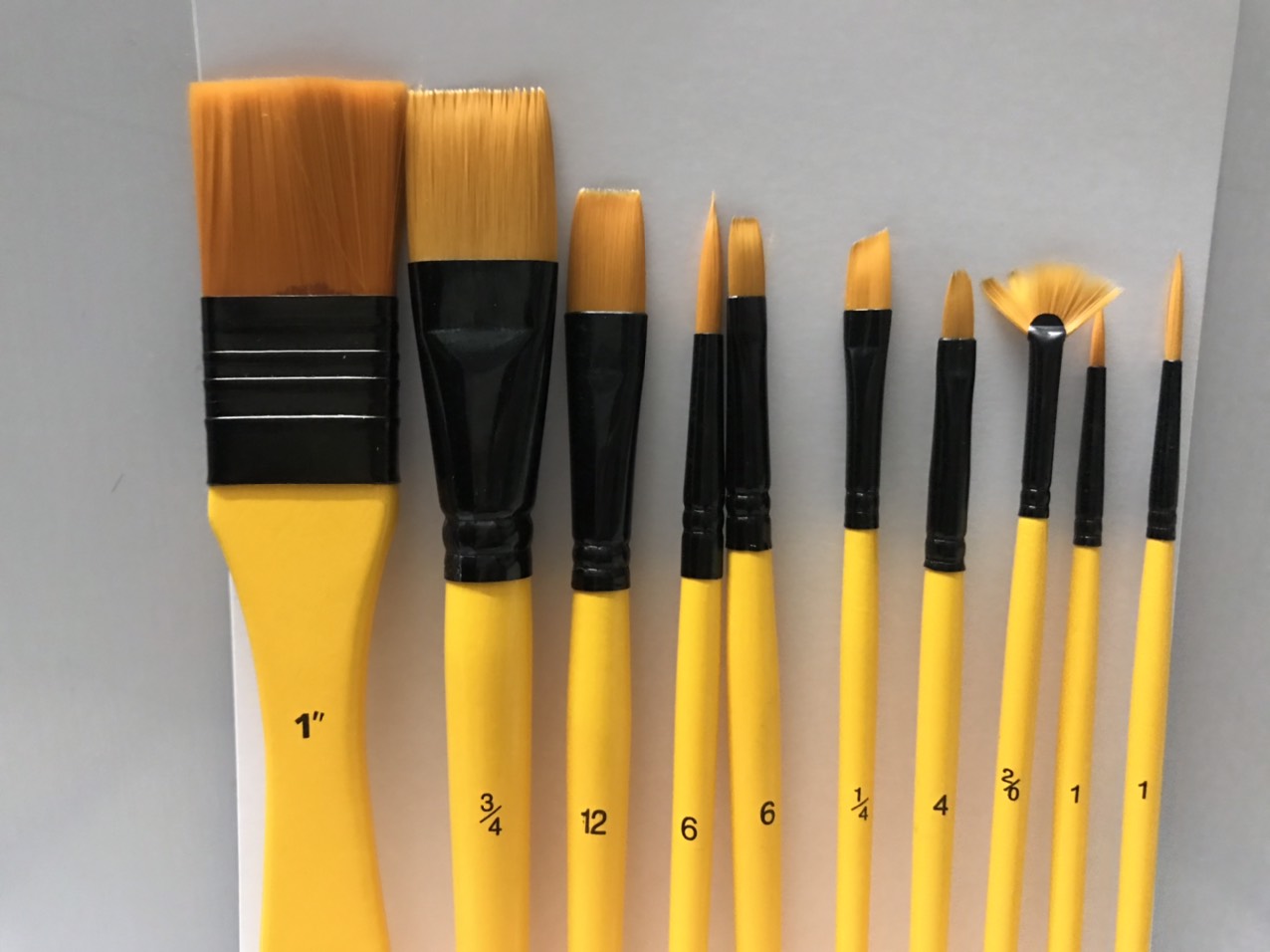 Bộ cọ vẽ màu acrylic set 10 cây