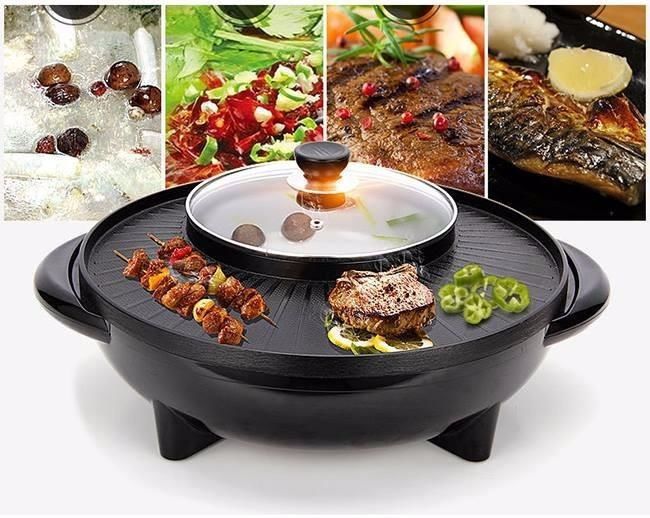 Bếp lẩu đa năng kết hợp nướng điện