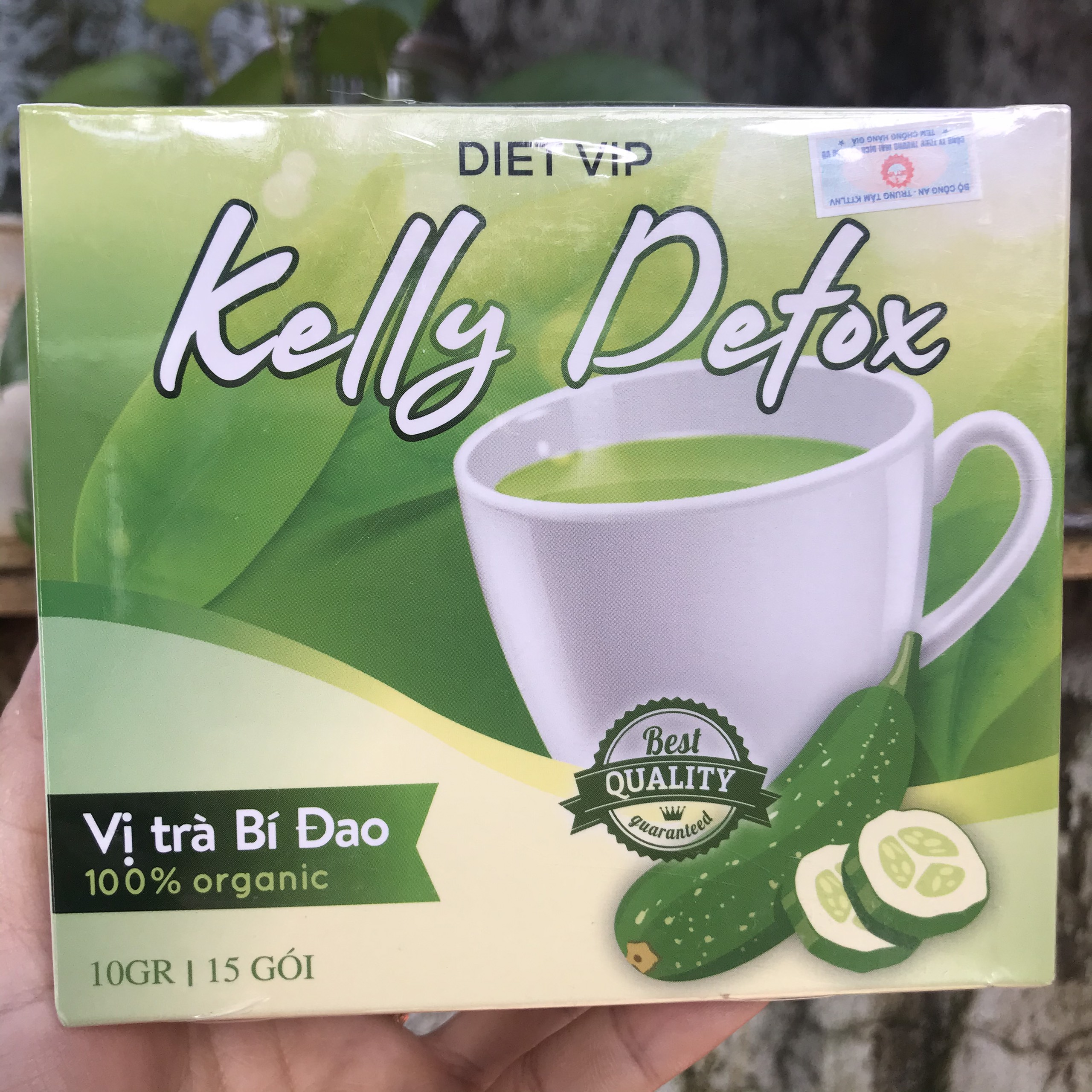 [CHÍNH HÃNG] Trà Bí Đao Giảm Cân Kelly Detox hộp 15 gói ( đào thải lượng mỡ thừa, giảm mỡ bụng ,... ẢNH - VIDEO THẬT)