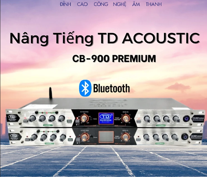 [ PHIÊN BẢN MỚI 2024 ] Máy Nâng Tiếng TD Acoustic CB900 Premium - Nâng Tiếng Karaoke CHÍNH HÃNG Có Cổng Quang + Bluetooth + Chỉnh Âm Lượng Vỏ Được Làm Từ Kim Loại Chắc Chắn Âm Thanh Trong Trẻo Phù Hợp Cho Dàn Karaoke Bảo Hành 12T