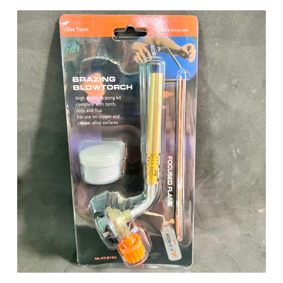 Đèn khò hàn ống đồng - Đầu khò lửa - Sử dụng bình gas mini