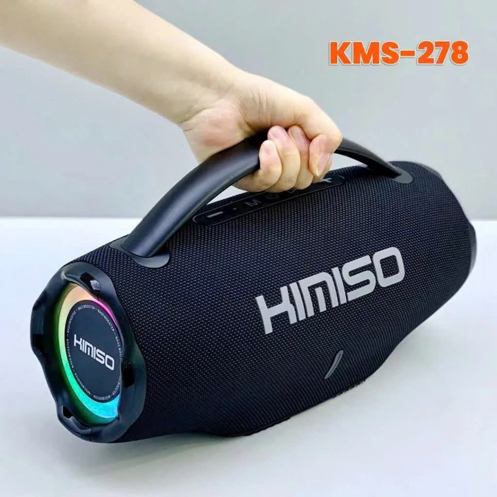 Loa Bluetooth Bass Mạnh KIMISO KMS278, Loa Bluetooth Mini Công Suất 120W Âm Thanh Sống Động Nhỏ Gọn tiện Di Chuyển