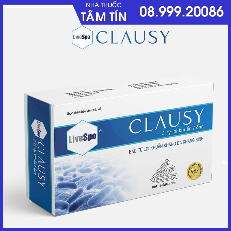Livespo Clausy bào tử lợi khuẩn kháng đa kháng sinh