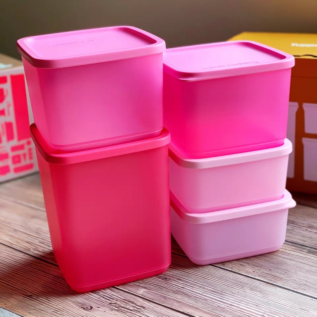 Set 5 hộp ngăn mát Tup ️ bộ trữ mát ️ tupperware