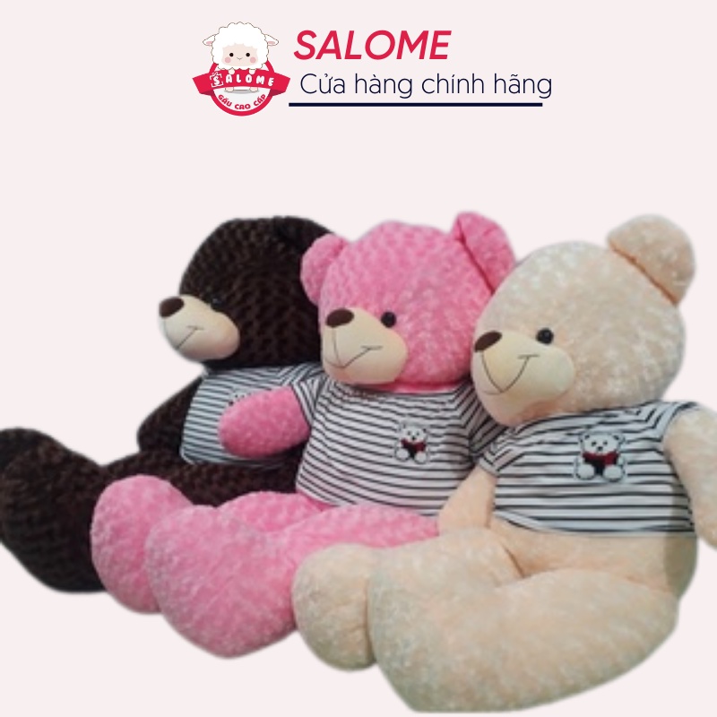 Gấu teddy mặc áo khổng lồ salome- gối ôm dễ thương làm qùa tặng