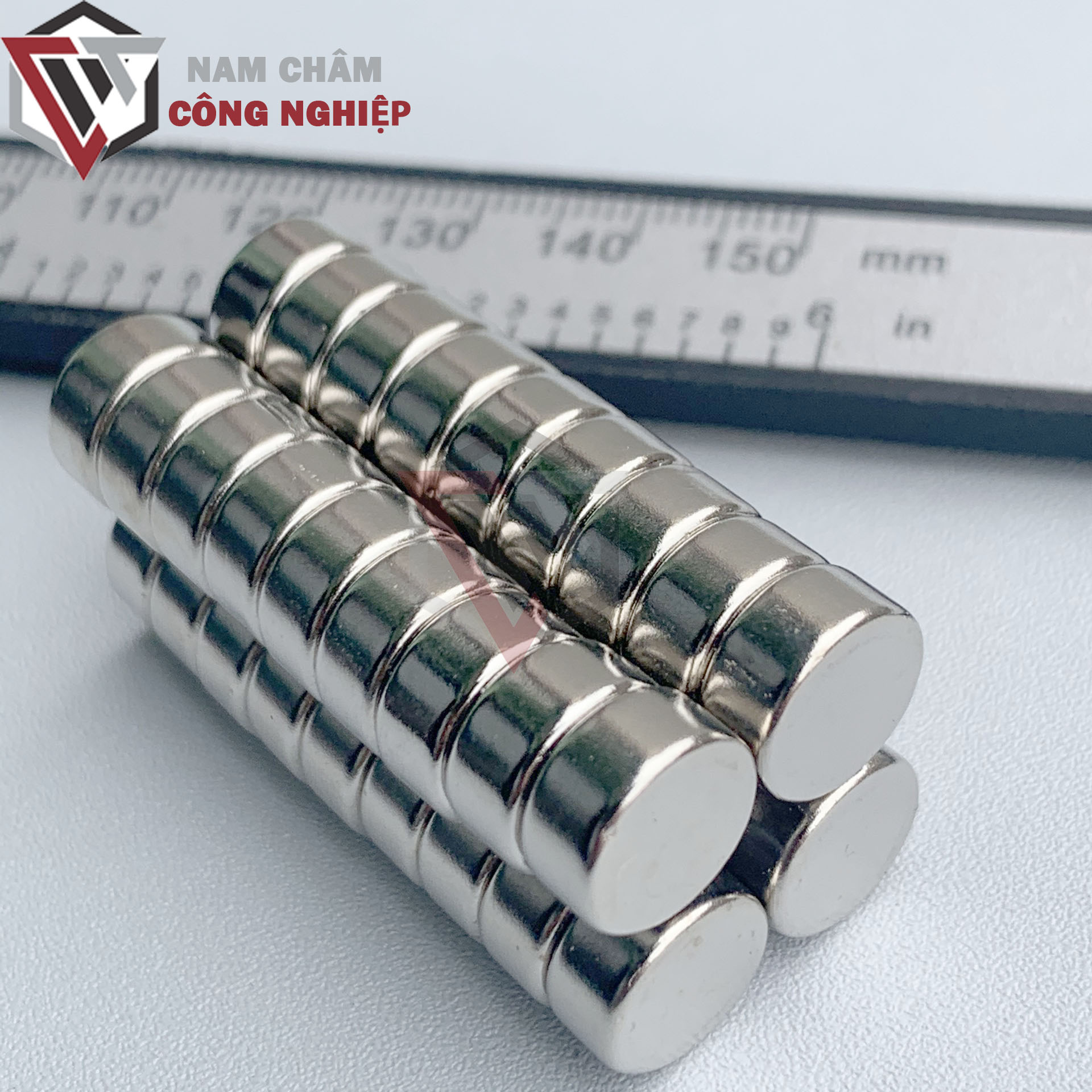 10 Viên nam châm tròn 10x5mm nam châm đất hiếm siêu mạnh