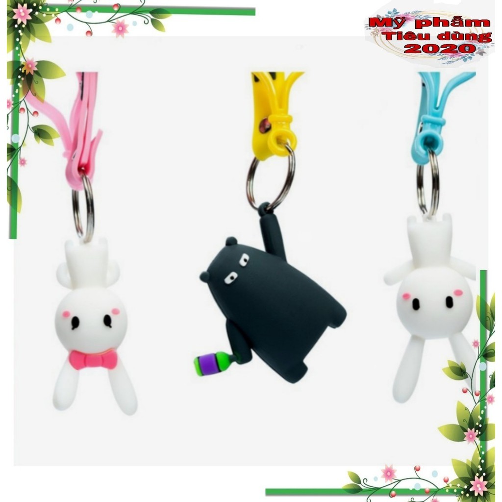 Móc khóa xinh xắn thỏ 7 màu & gấu aka