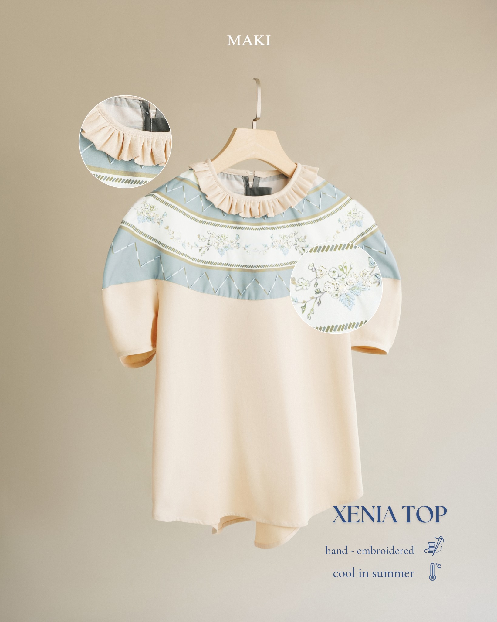 MAKI - Xenia Top - Áo in