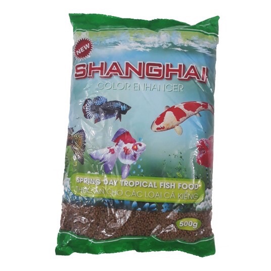 Thức ăn cho cá shanghai 500g - thức ăn cá cảnh
