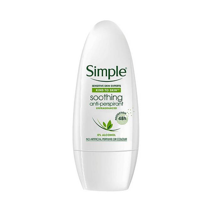 Lăn khử mùi Simple Soothing Anti-perspirant 48h 50ml