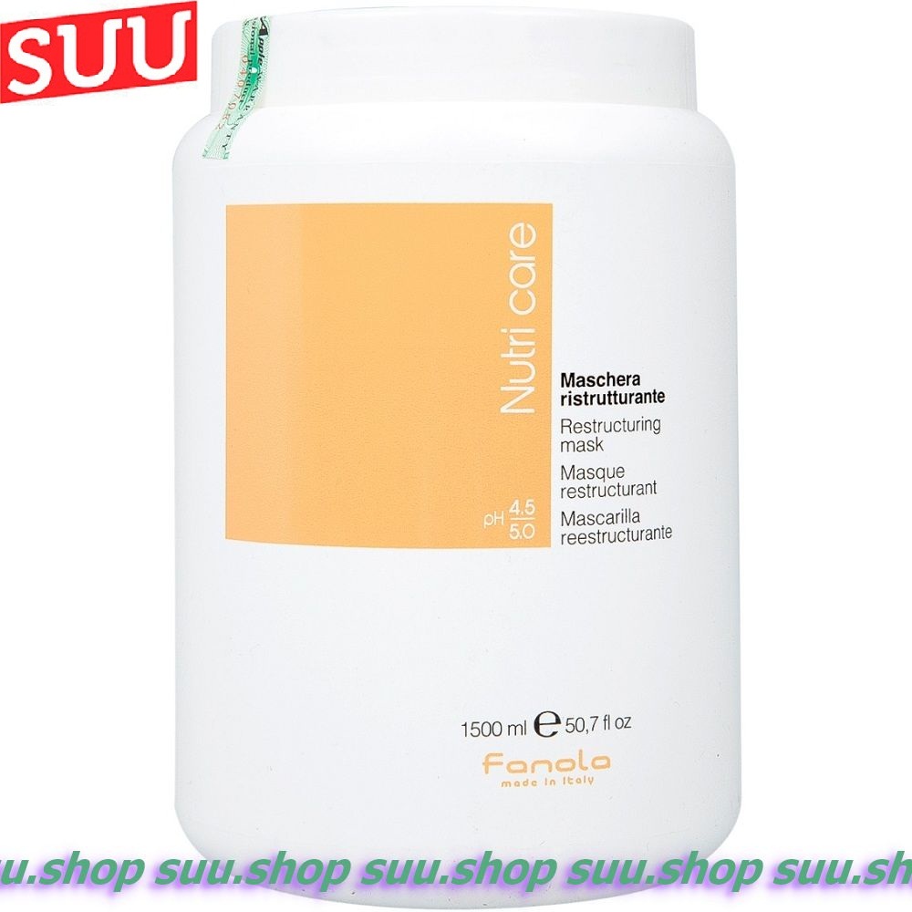 Mặt Nạ Ủ Tóc Fanola Phục Hồi Tóc Hư Tổn 1500ml Nutricare Restructuring Mask