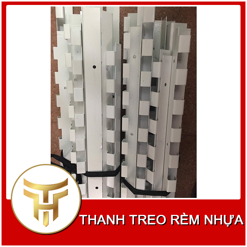 Thanh treo rèm nhựa pvc ngăn lạnh điều hòa | thanh treo rèm nhựa | thanh treo sắt sơn tĩnh điện