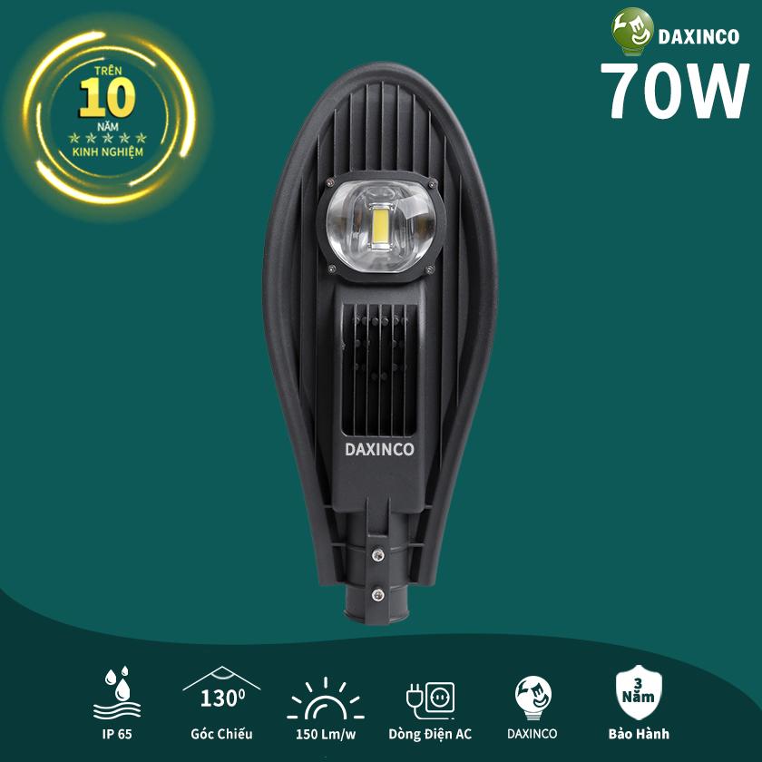 Đèn đường led 70w daxinco kiểu chiếc lá