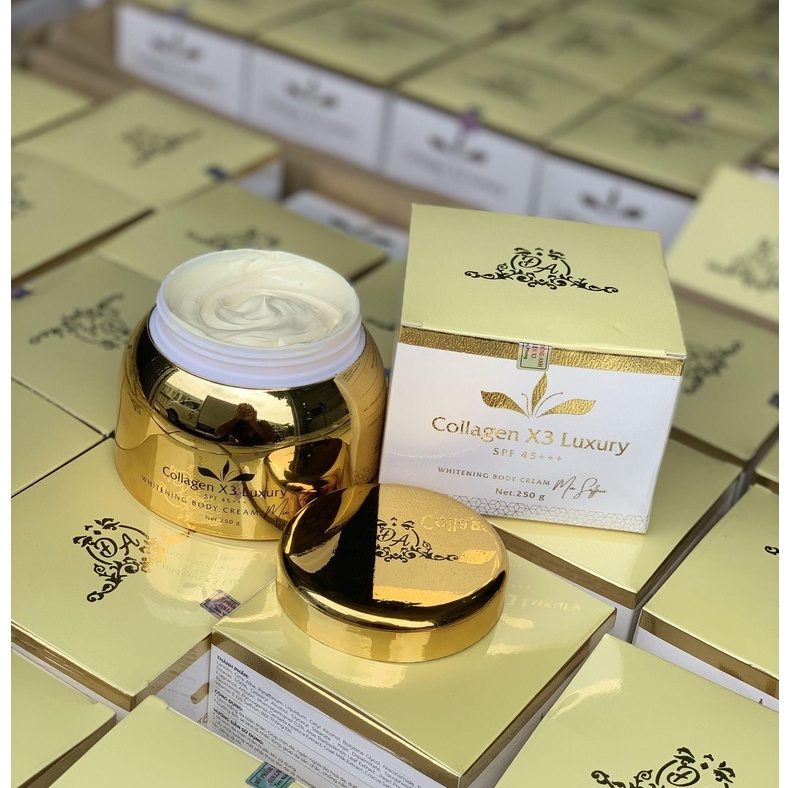 Kem body Collagen X3 Luxur ,Kem dưỡng trắng da X3 Collagen.