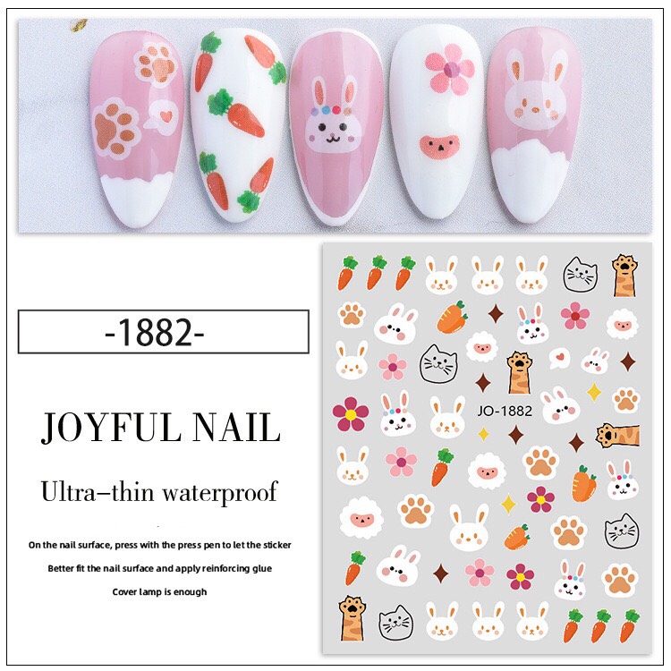 Stick dán móng dễ thương dùng để trang trí Nail