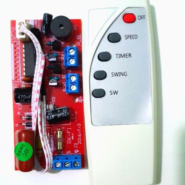 Bộ diều khiển từ xa dùng cho quạt bàn, treo tường, quạt cây... LOẠI TỐT CHỐNG QUÁ TẢI, mạch quạt điều khiển từ xa, công tắc điều khiển từ xa cho quạt